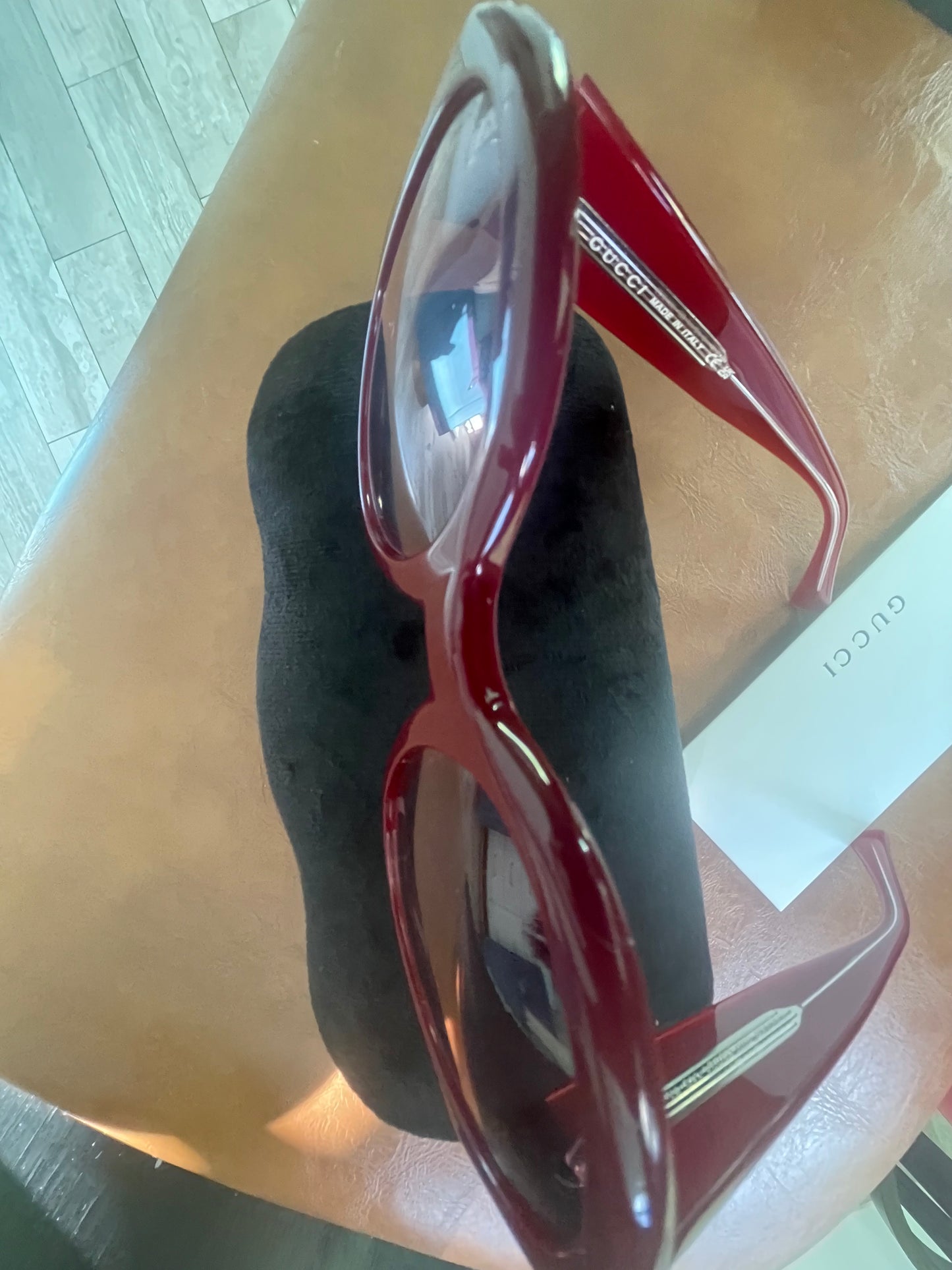 Oversized Gucci maroon  sunnies for ladies