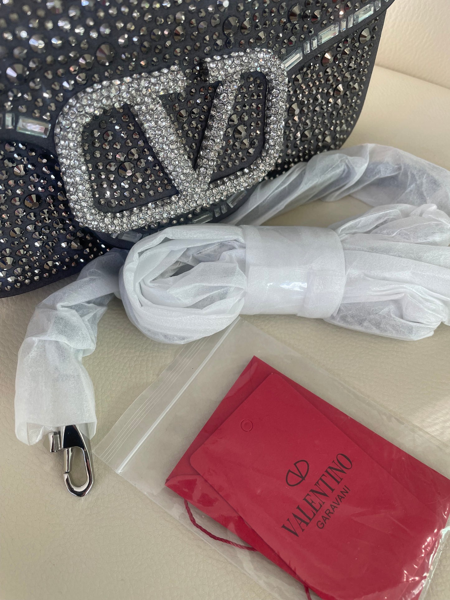 Valentino Garavani Bedazzled High End Luxury Clutch Bag