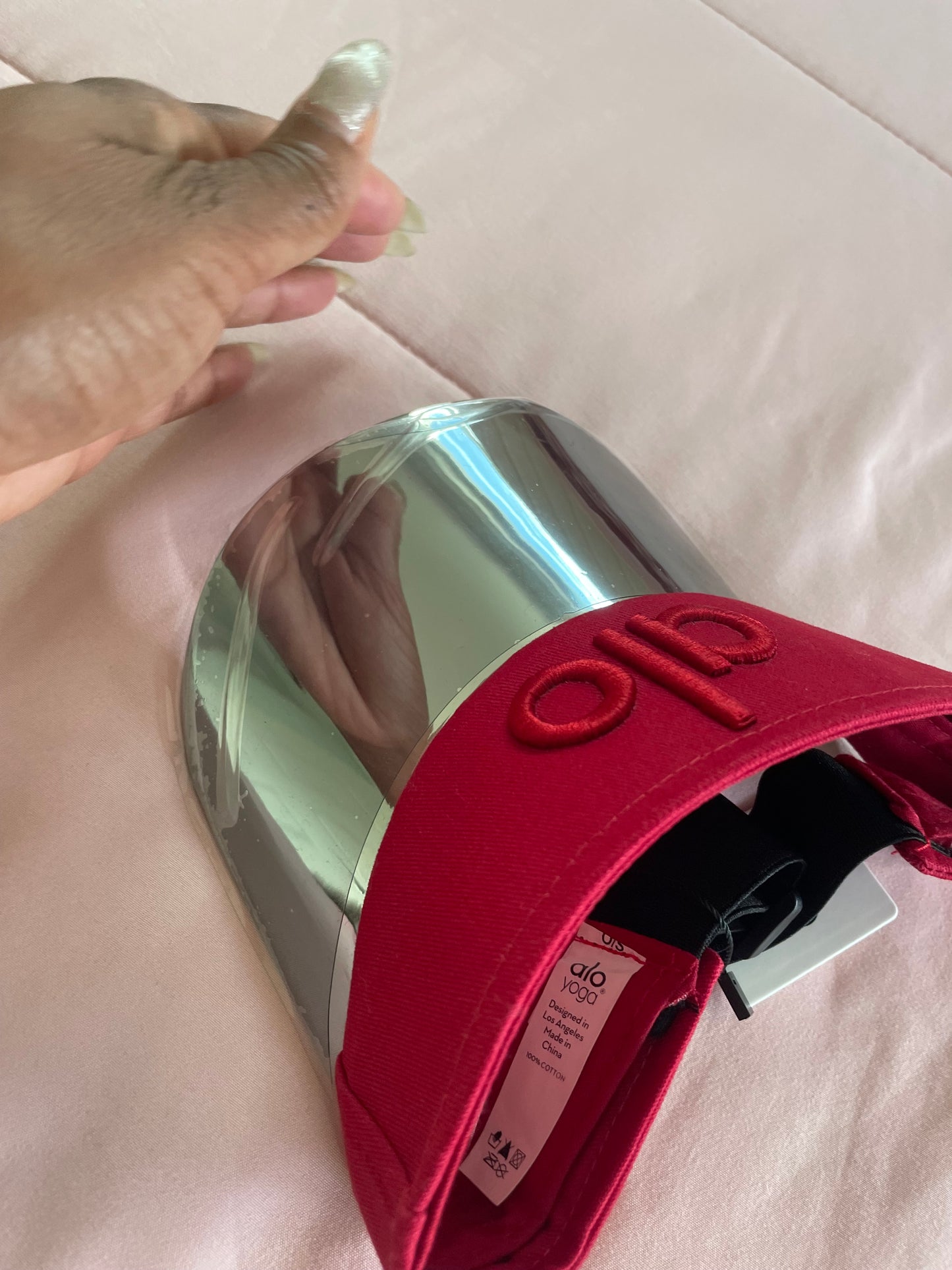 Alo red visor