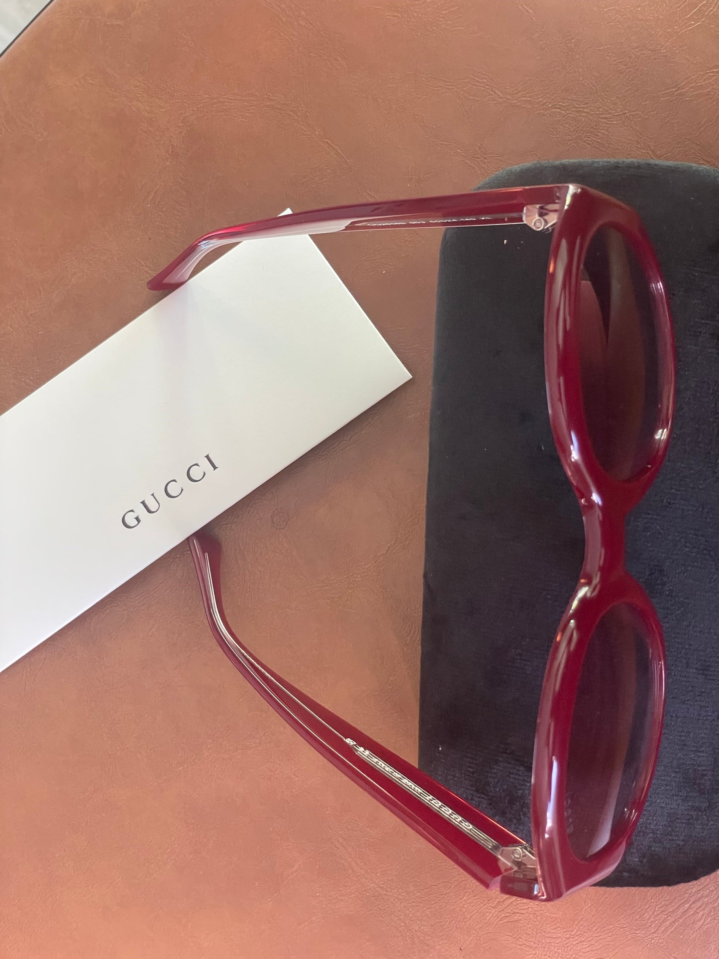 Oversized Gucci maroon  sunnies for ladies