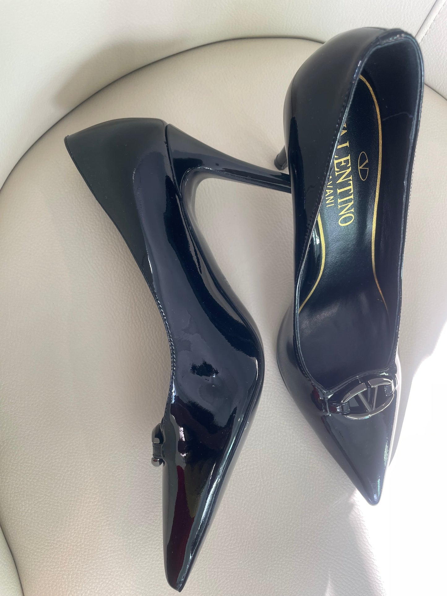 Black painted high heels for elegant night out Women Footwear Walking Shoes