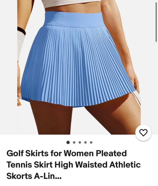 Blue grand slam tennis Alo plated skirt