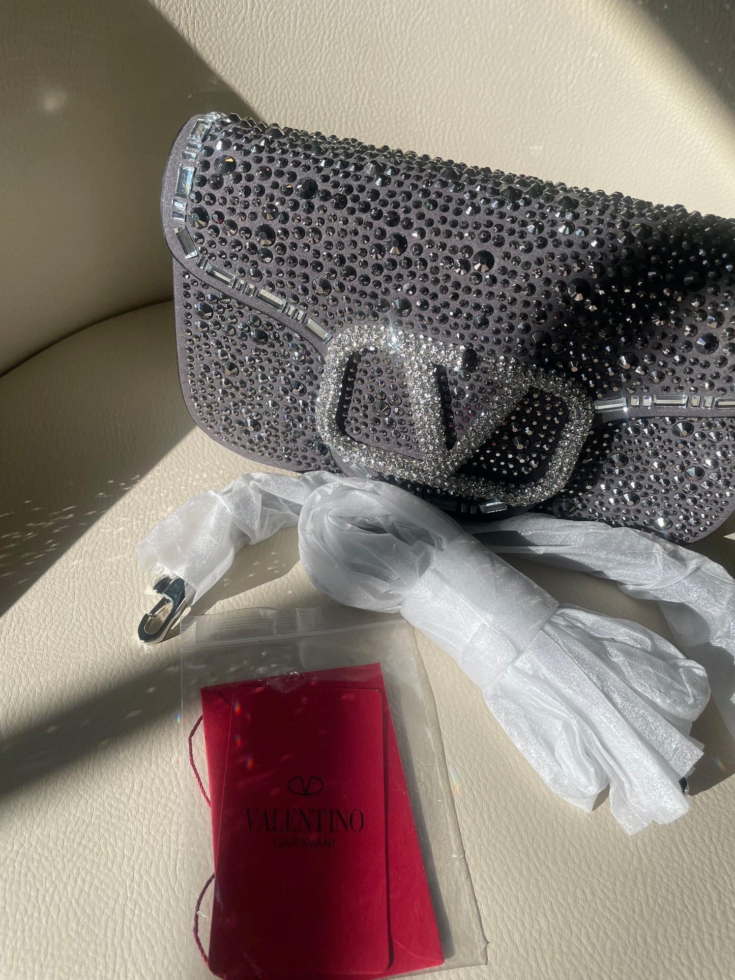 Valentino Garavani Bedazzled High End Luxury Clutch Bag