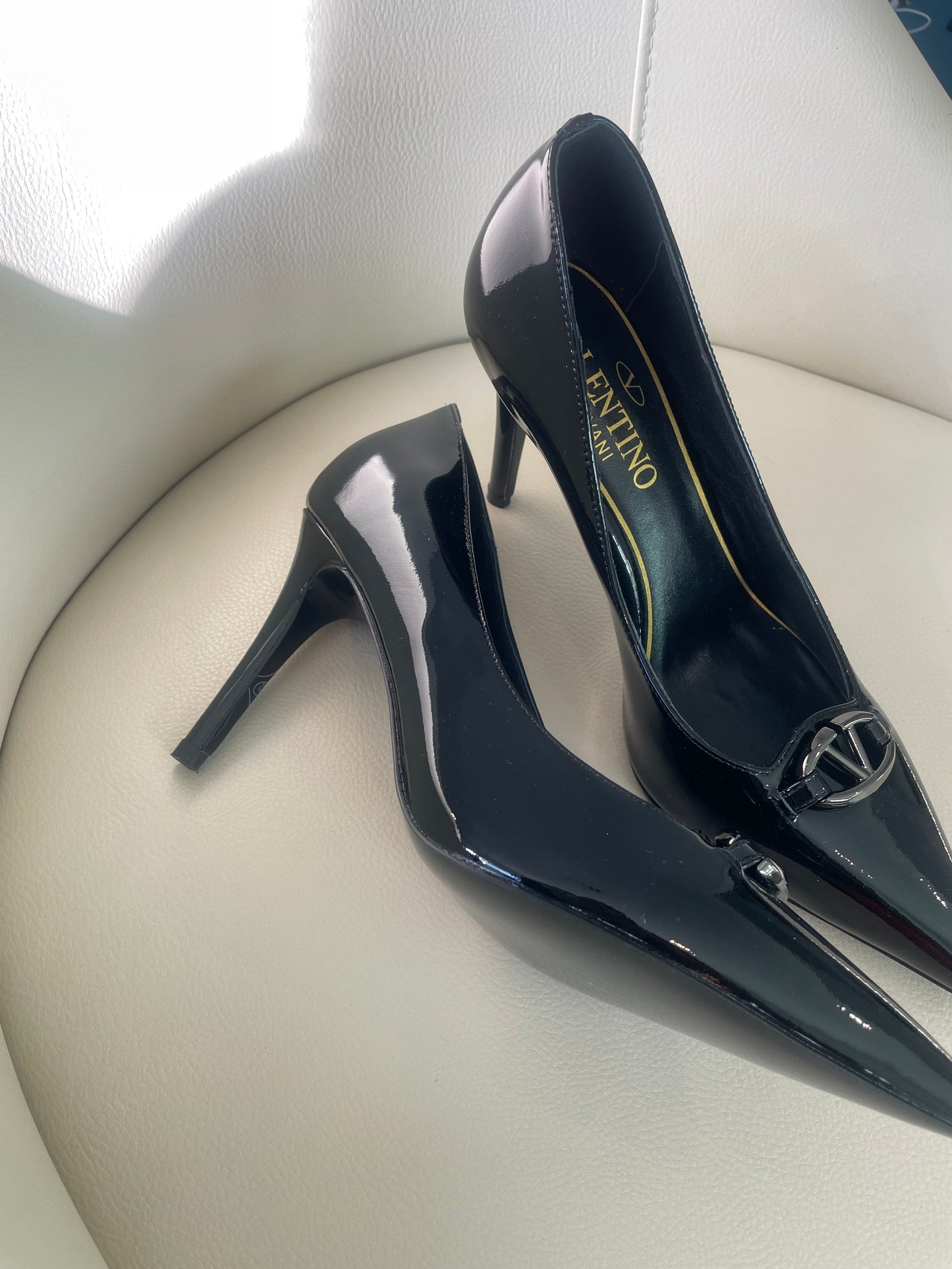 Black painted high heels for elegant night out Women Footwear Walking Shoes