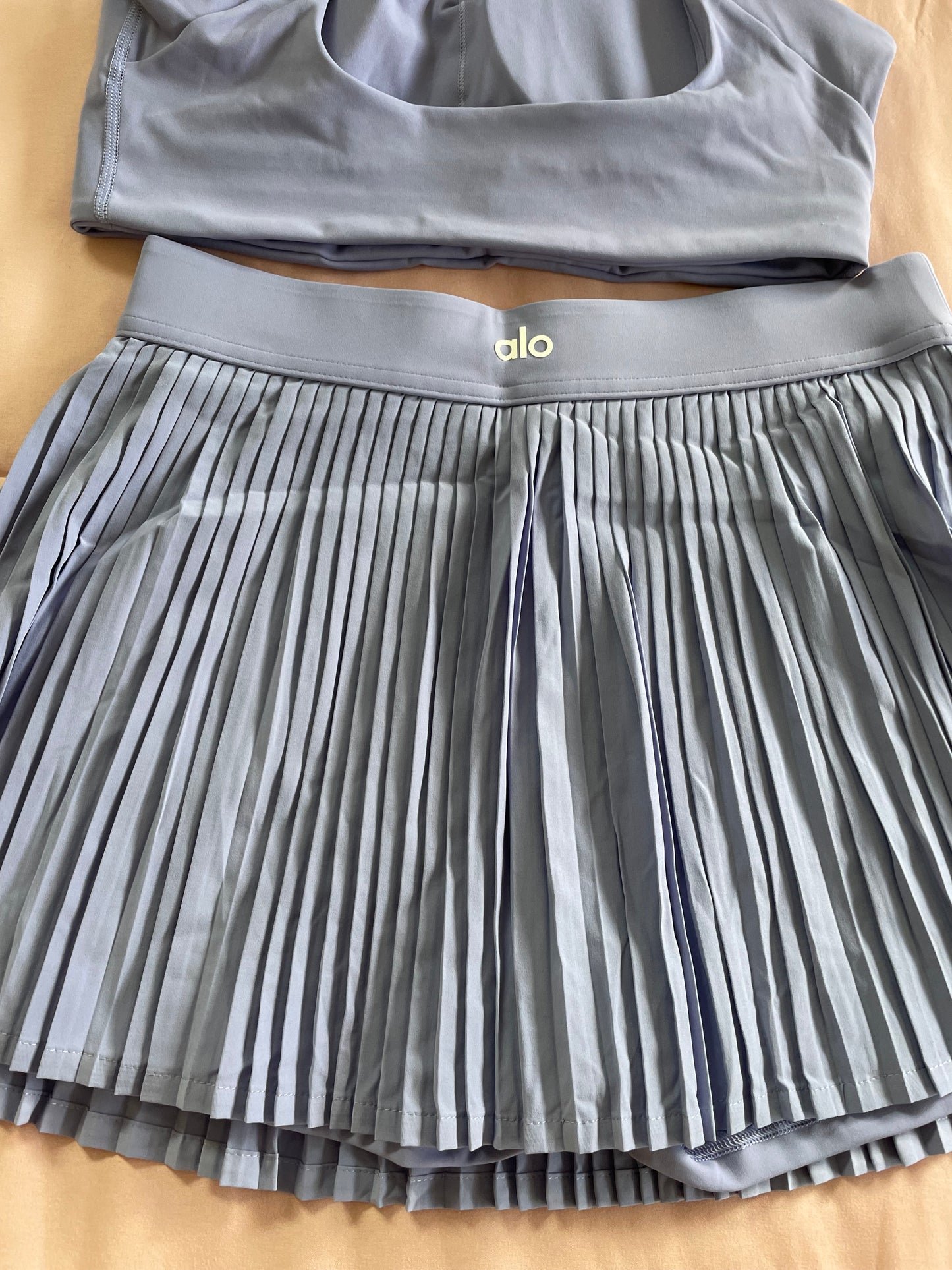 Blue grand slam tennis Alo plated skirt