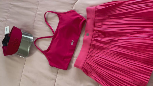 Grand slam lulu pink salmon skirt